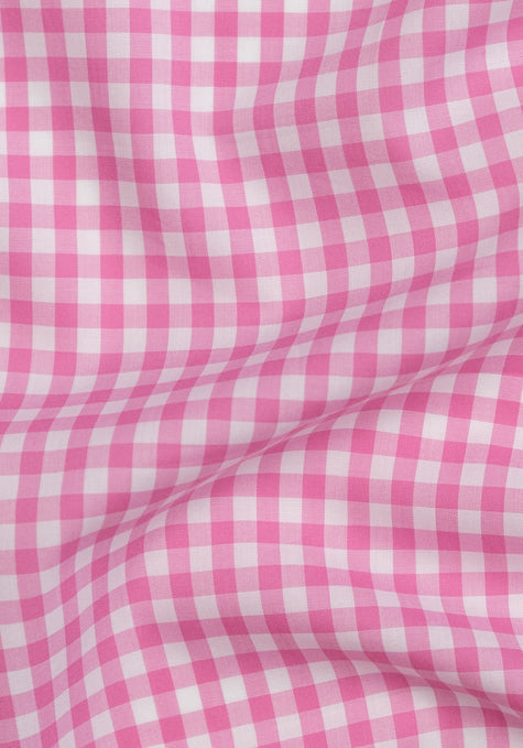 Egyptian Pink Gingham Wrinkle-Resistant
