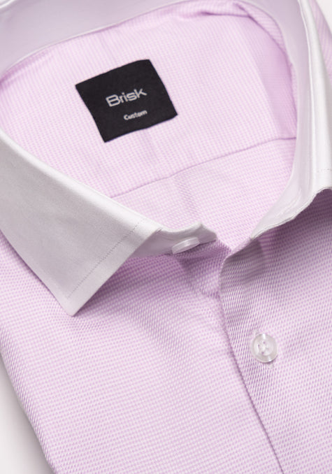 Egyptian Soft Pink Houndstooth Shirt
