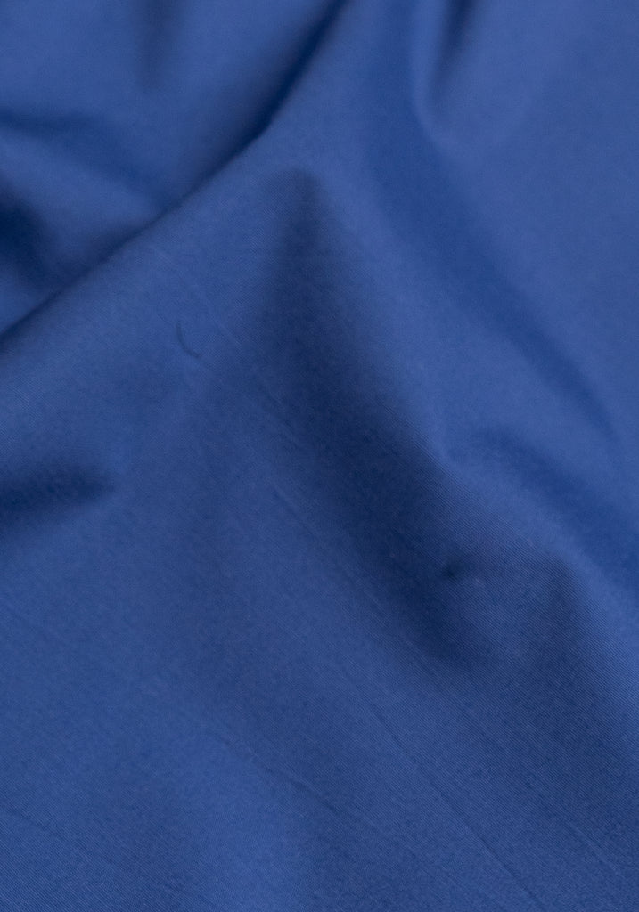 Mid Blue Poplin Stretch