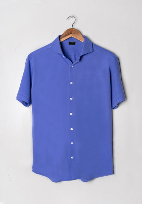 Mid_Blue_Feather_Soft_Pique_Half_Sleeve_Shirt