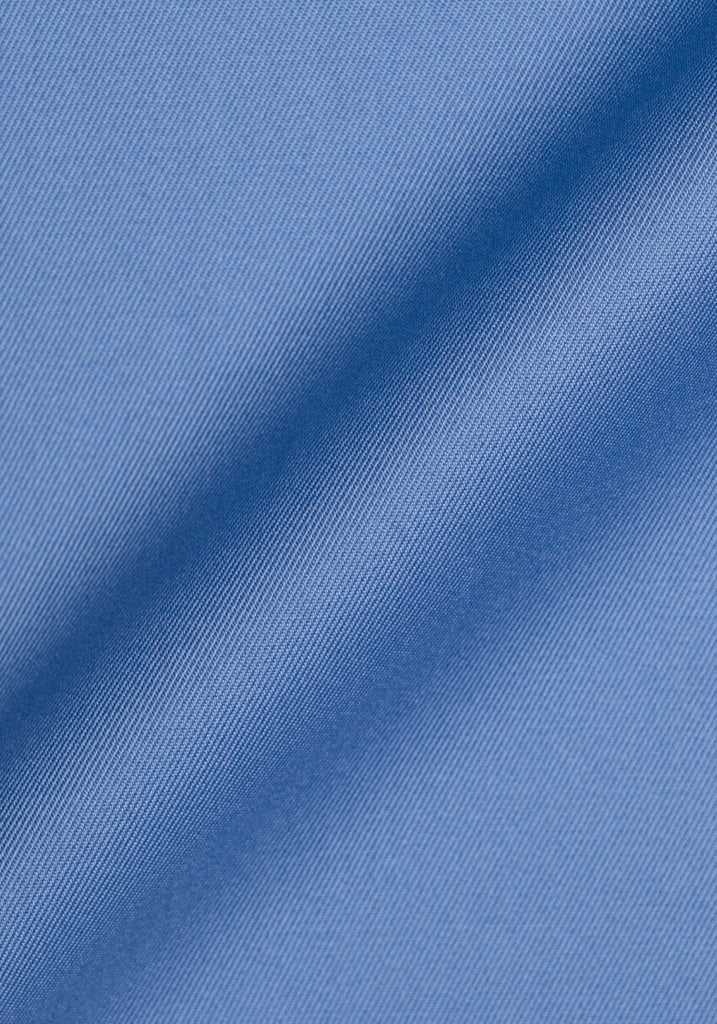 Mid Blue Twill Pima Cotton - Wrinkle Resistant