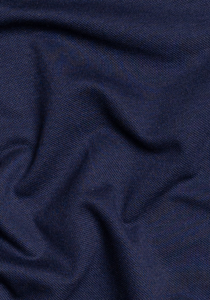 Midnight Blue Feather Soft Piqué