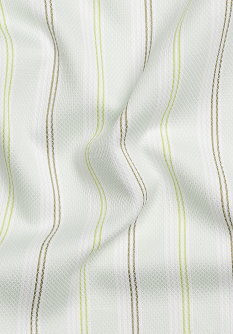 Mint Green Diamond Structured Poly Stripes