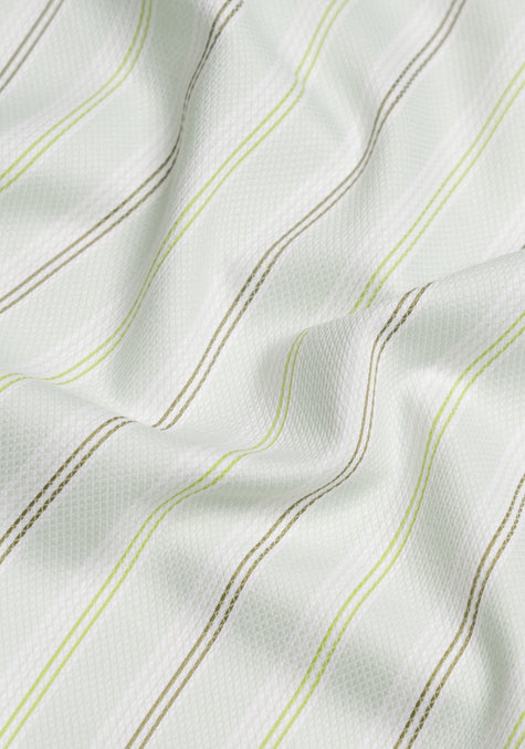 Mint Green Diamond Structured Poly Stripes