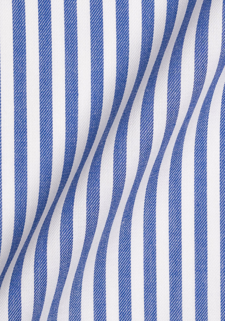 Navy Bengal Twill Stripes Pima Cotton 