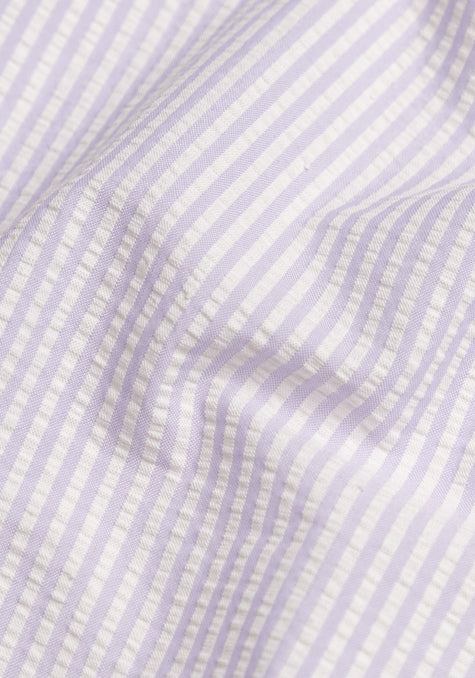 Pastel Lavender Seersucker Strips