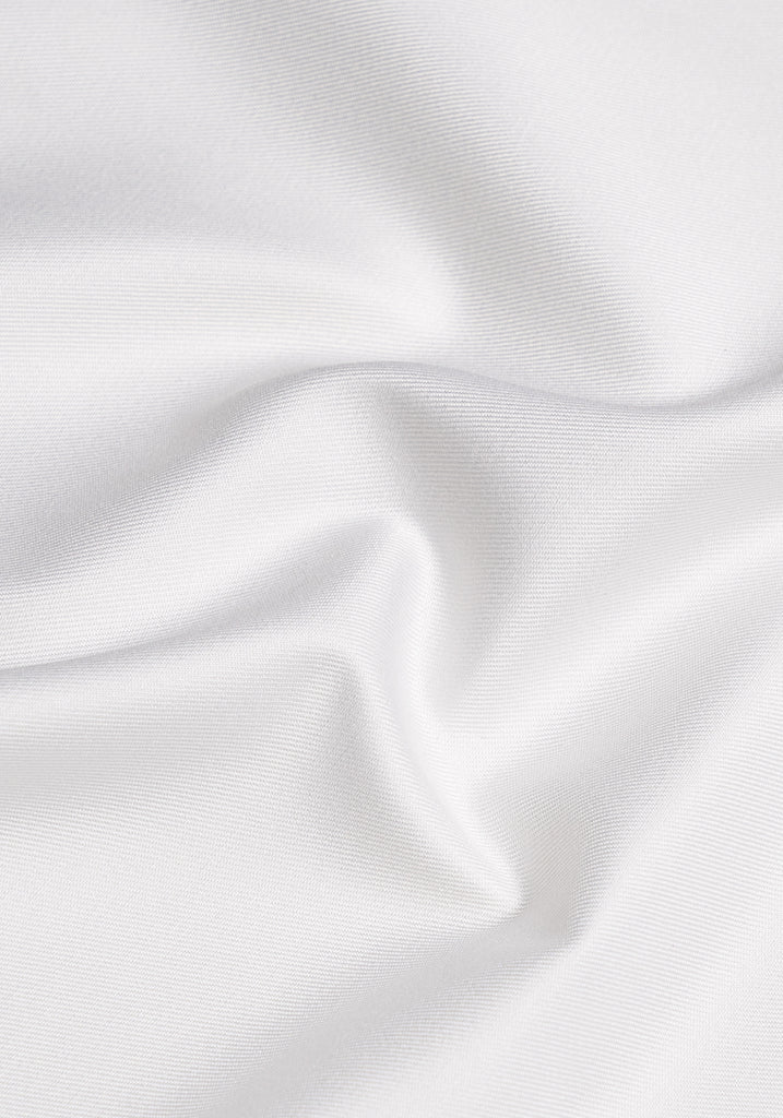 Pearl White Twill Pima Cotton - Wrinkle Resistant