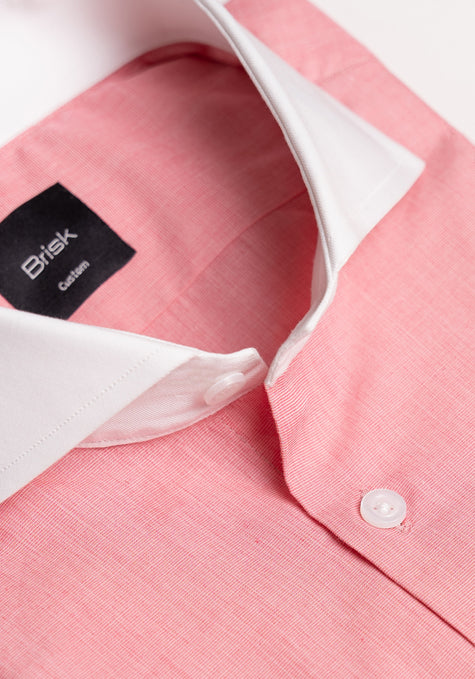 Salmon Pink End-On-End Shirt