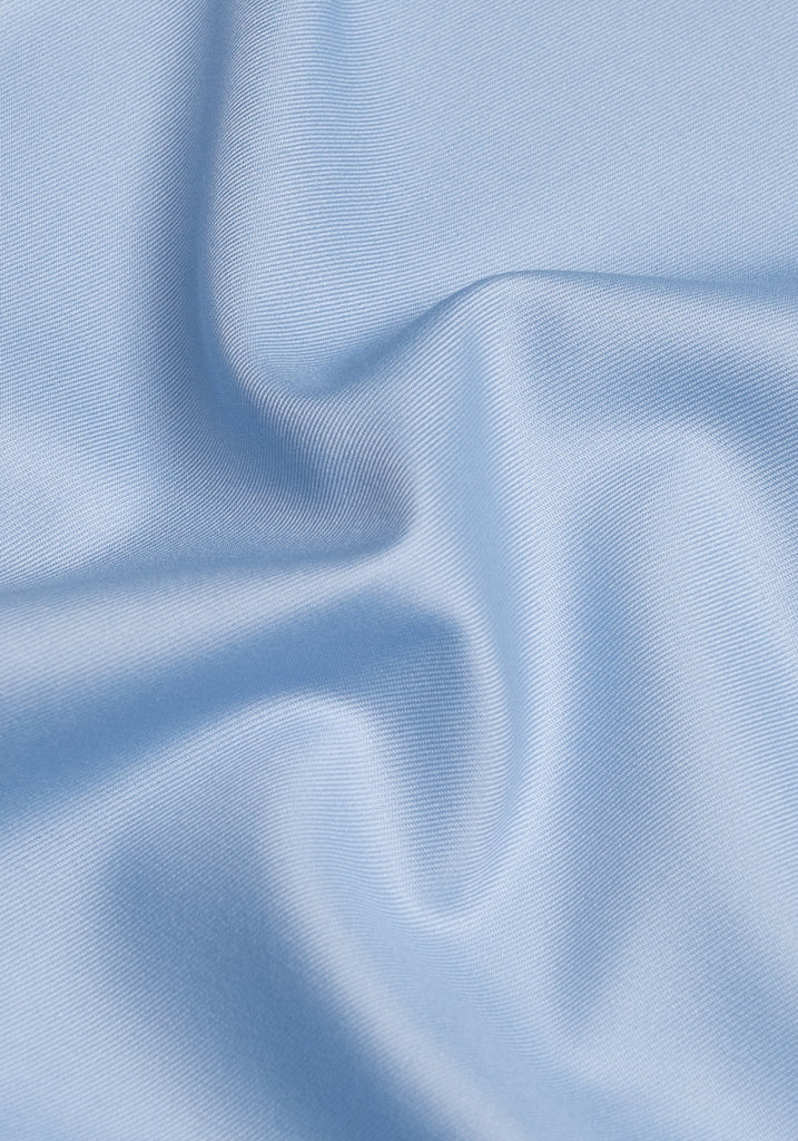 Sky Blue Twill Pima Cotton - Wrinkle Resistant