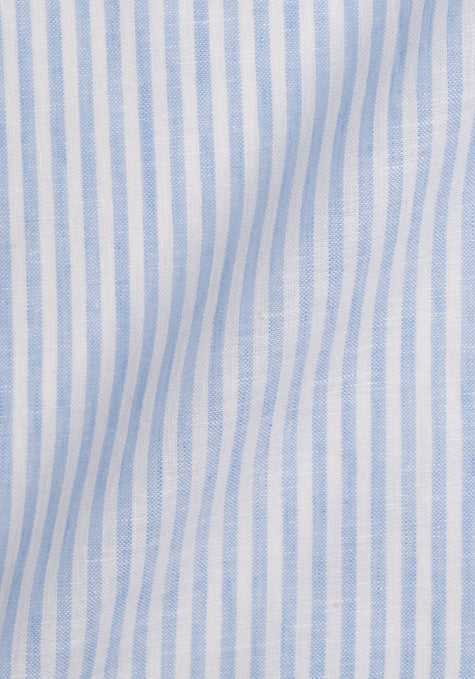 Sky Linen Stripes Shirt