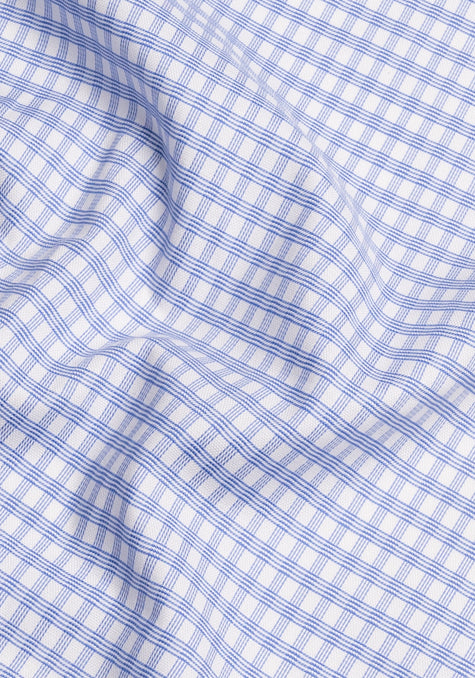 Wrinkle-Free Blue Grid Structured
