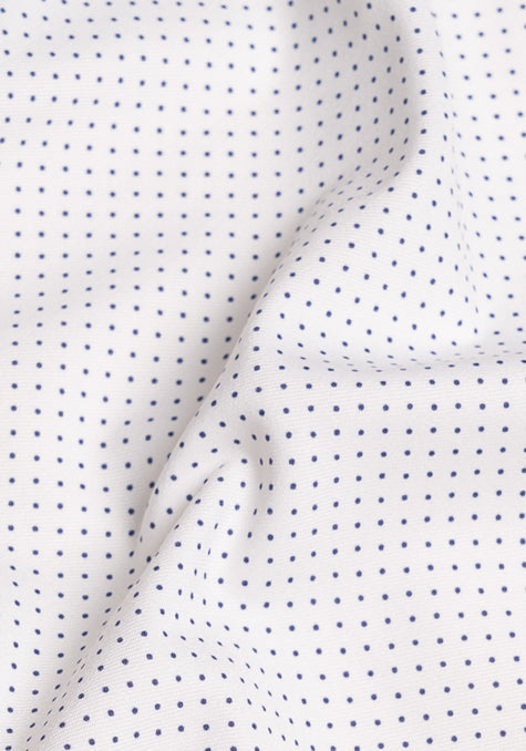 Wrinkle-Free White Polka Dots Performance Stretch
