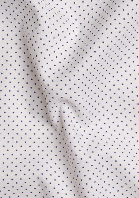 Wrinkle-Free White Polka Dots Performance Stretch
