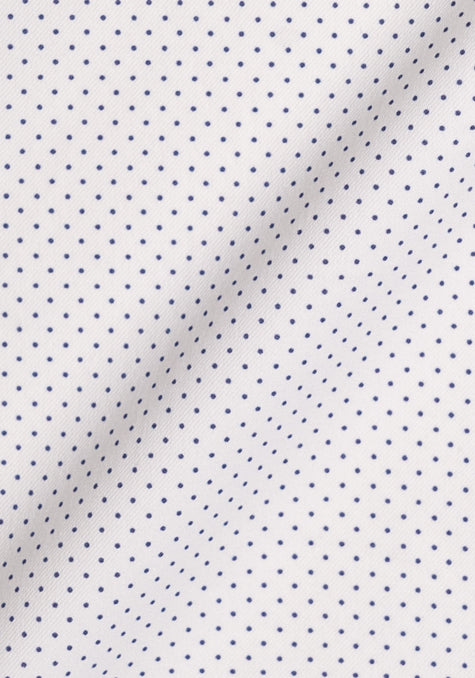 Wrinkle-Free White Polka Dots Performance Stretch
