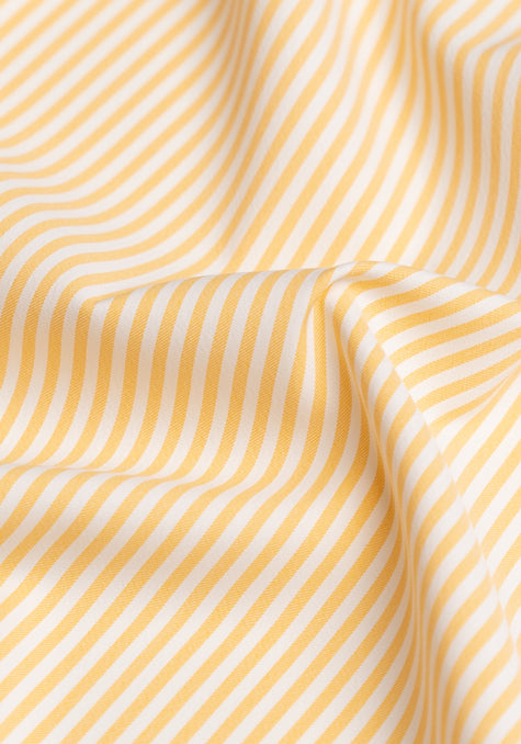 Wrinkle Free Yellow Performance Stretch Stripes
