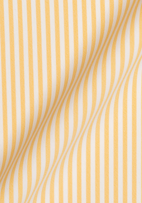 Wrinkle Free Yellow Performance Stretch Stripes
