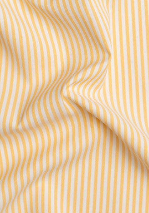 Wrinkle Free Yellow Performance Stretch Stripes
