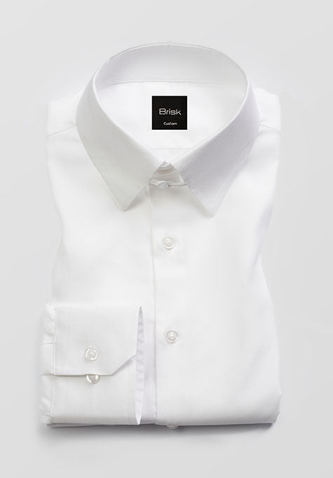 Egyptian White Tab Collar Shirt – Brisk | Shirts, Jeans & More